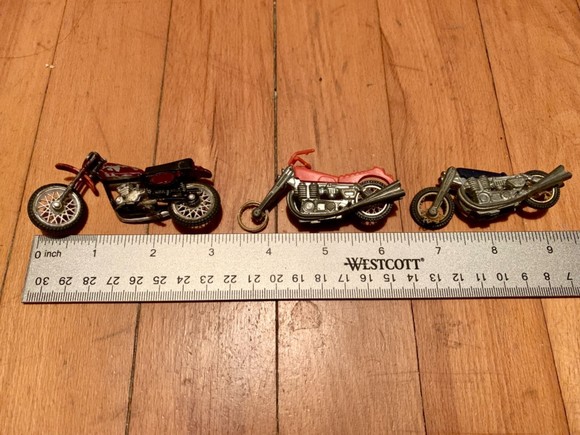 Lot of 3 VTG Motorcycles Made in Hong Kong & Mattel PARTS - Picture 9 of 10